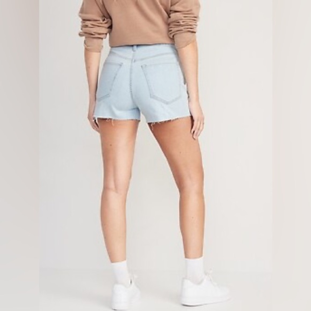 NWT Jean Shorts Cutoffs Size 6 Light Wash Old Navy New Summer Denim